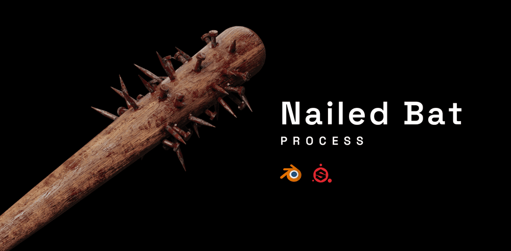 Recreating the famous Nailed Baseball Club from Friday the 13th using Blender 3D and Substance 3D